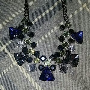 Pyramid Rhinestone Necklace